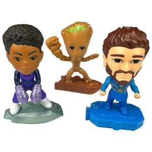McDonald’s Happy‎ Meal Toys MCU Marvel Bundle Of Three: Groot, Shuri, & Ikaris